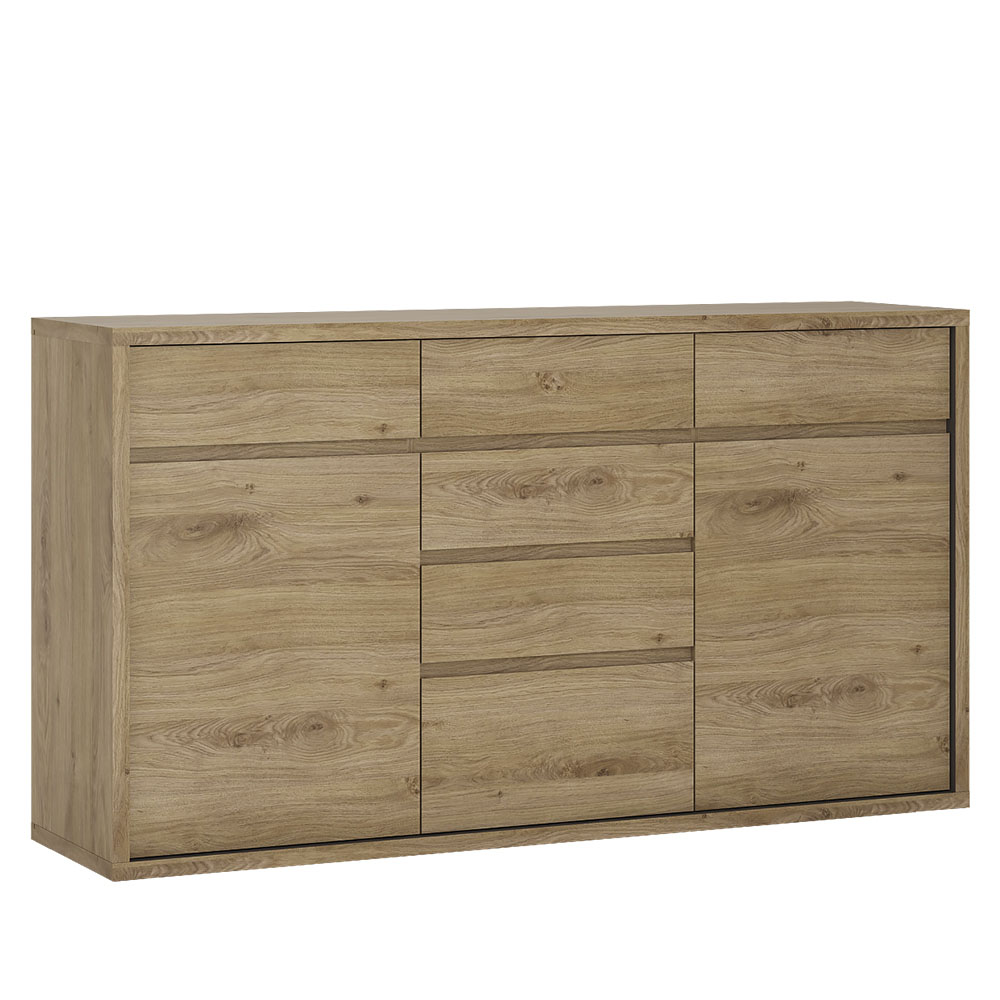 Shetland furniture 2 door 6 drawer chest